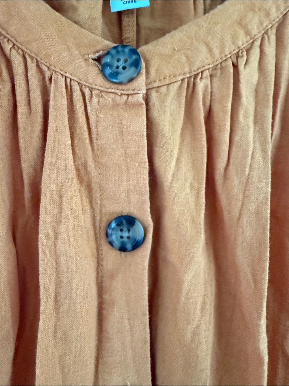 Ava & Viv Rust Orange Button-Front Maxi Dress - Picture 5 of 6
